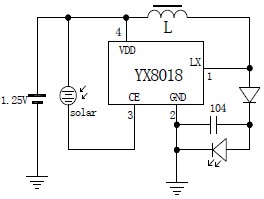 YX8018_LED太陽能草坪燈控制器廠家